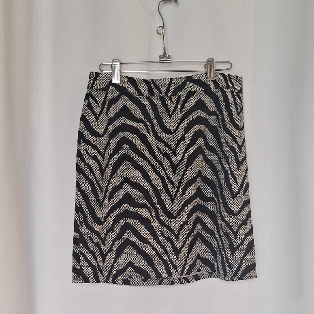 Banana Republic Heritage Zebra Print Women's Skirt Size 2
